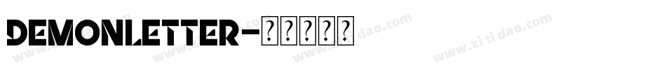 DemonLetter字体转换