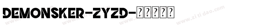 DemonSker-zyzD字体转换