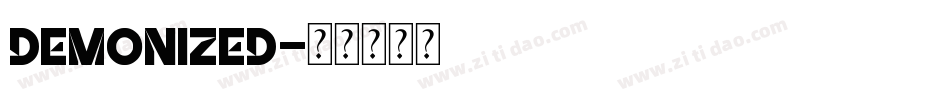 Demonized字体转换