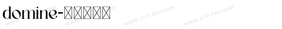 domine字体转换