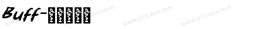 Buff字体转换