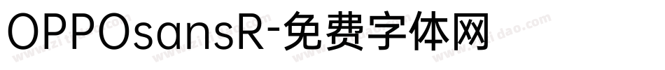 OPPOsansR字体转换