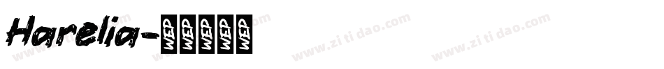 Harelia字体转换