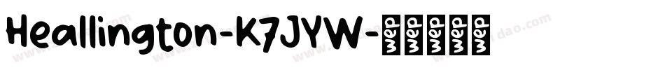 Heallington-K7JYW字体转换