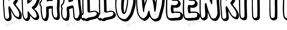 KrHalloweenKitten-DEpx字体转换