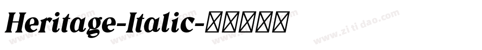 Heritage-Italic字体转换
