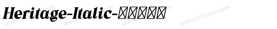 Heritage-Italic字体转换