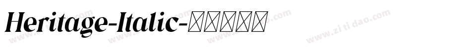 Heritage-Italic字体转换