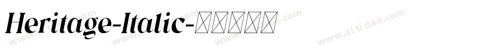 Heritage-Italic字体转换