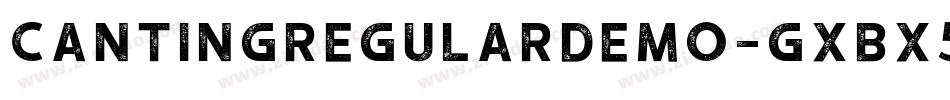 CantingRegularDemo-gxBX5字体转换