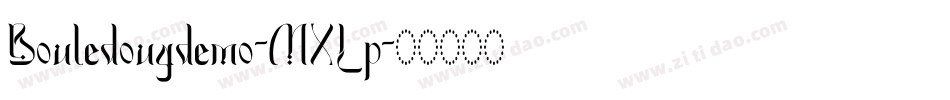 Bouledougdemo-MXLp字体转换