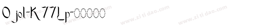 Ojol-K77Lp字体转换
