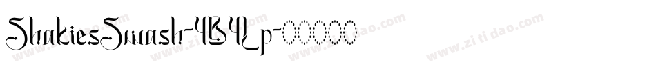ShakiesSwash-4B4Lp字体转换