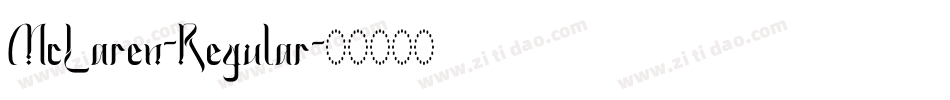 McLaren-Regular字体转换