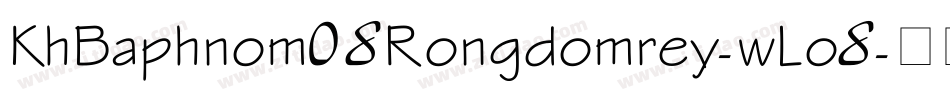 KhBaphnom08Rongdomrey-wLo8字体转换