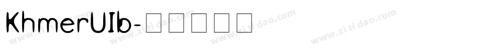 KhmerUIb字体转换