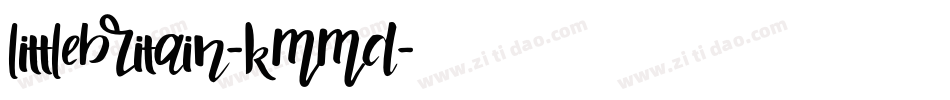 LittleBritain-KMMD字体转换