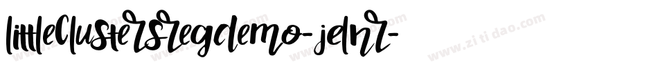 LittleClustersRegDemo-jELnR字体转换