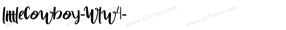 LittleCowboy-WLw4字体转换