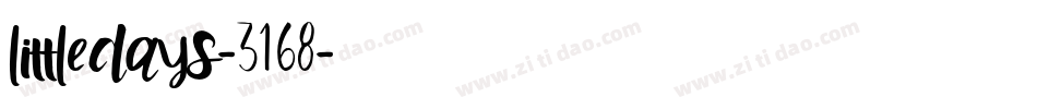 LittleDays-3168字体转换