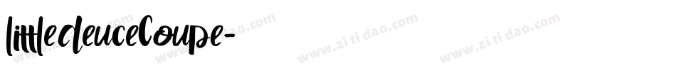 LittleDeuceCoupe字体转换