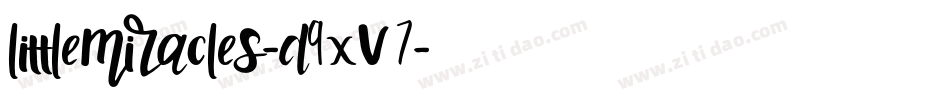 LittleMiracles-d9xV7字体转换