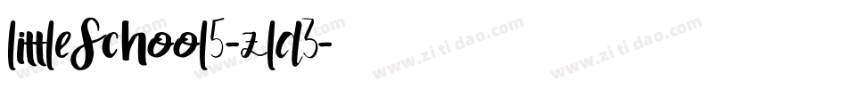 LittleSchool5-zld3字体转换