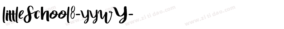 LittleSchool8-yywY字体转换