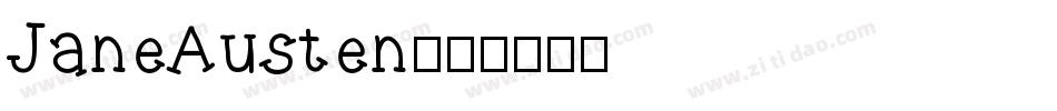 JaneAusten字体转换