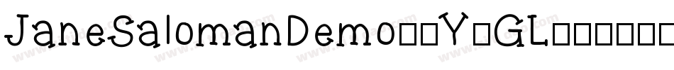 JaneSalomanDemo-9Y6GL字体转换