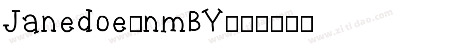 Janedoe-nmBY字体转换
