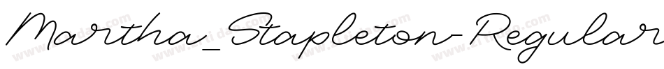 Martha_Stapleton-Regular字体转换