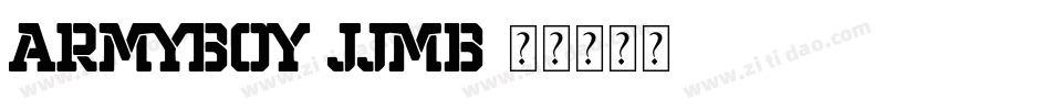 ArmyBoy-JJMB字体转换