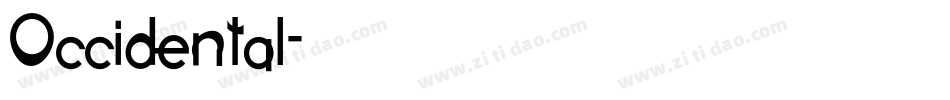 Occidental字体转换