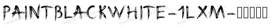 PaintblackWhite-1lXM字体转换