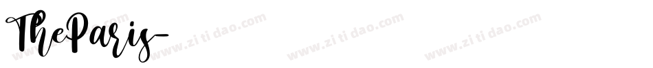 TheParis字体转换