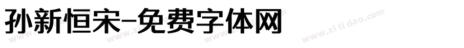 孙新恒宋字体转换