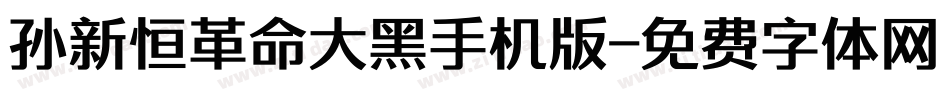 孙新恒革命大黑手机版字体转换