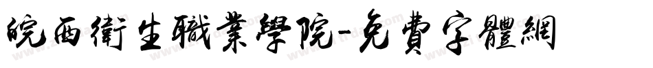 皖西卫生职业学院字体转换