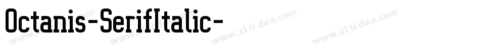Octanis-SerifItalic字体转换