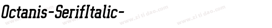 Octanis-SerifItalic字体转换