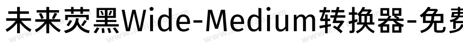 未来荧黑Wide-Medium转换器字体转换