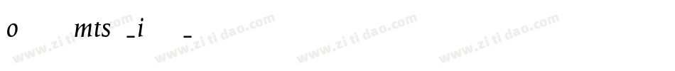 OctavianMTStd-Italic字体转换