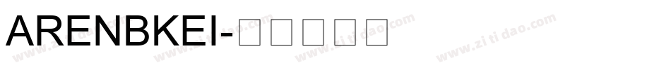 ARENBKEI字体转换