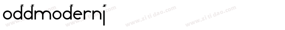 OddModern-6J6字体转换