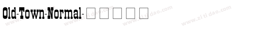Old-Town-Normal字体转换