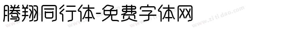 腾翔同行体字体转换