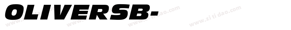 OLIVERSB字体转换