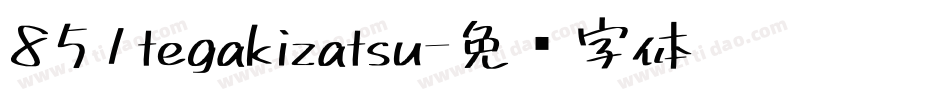 851tegakizatsu字体转换
