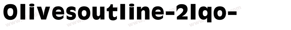 Olivesoutline-2lqo字体转换